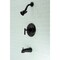 Kingston Brass KB6630CML Tub and Shower Faucet, Matte Black KB6630CML - alternate 2